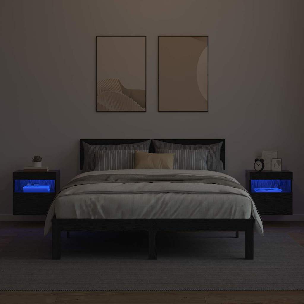 Βάσεις τηλεόρασης Επιτοίχιο 2 pcs Μαύρη Οξυά 40 x 30 x 40 εκ - Pakobazaar