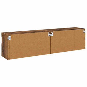 Βάσεις τηλεόρασης Επιτοίχιο 2 pcs Παλιό Ξύλο 80 x 30 x 40 εκ - Pakobazaar