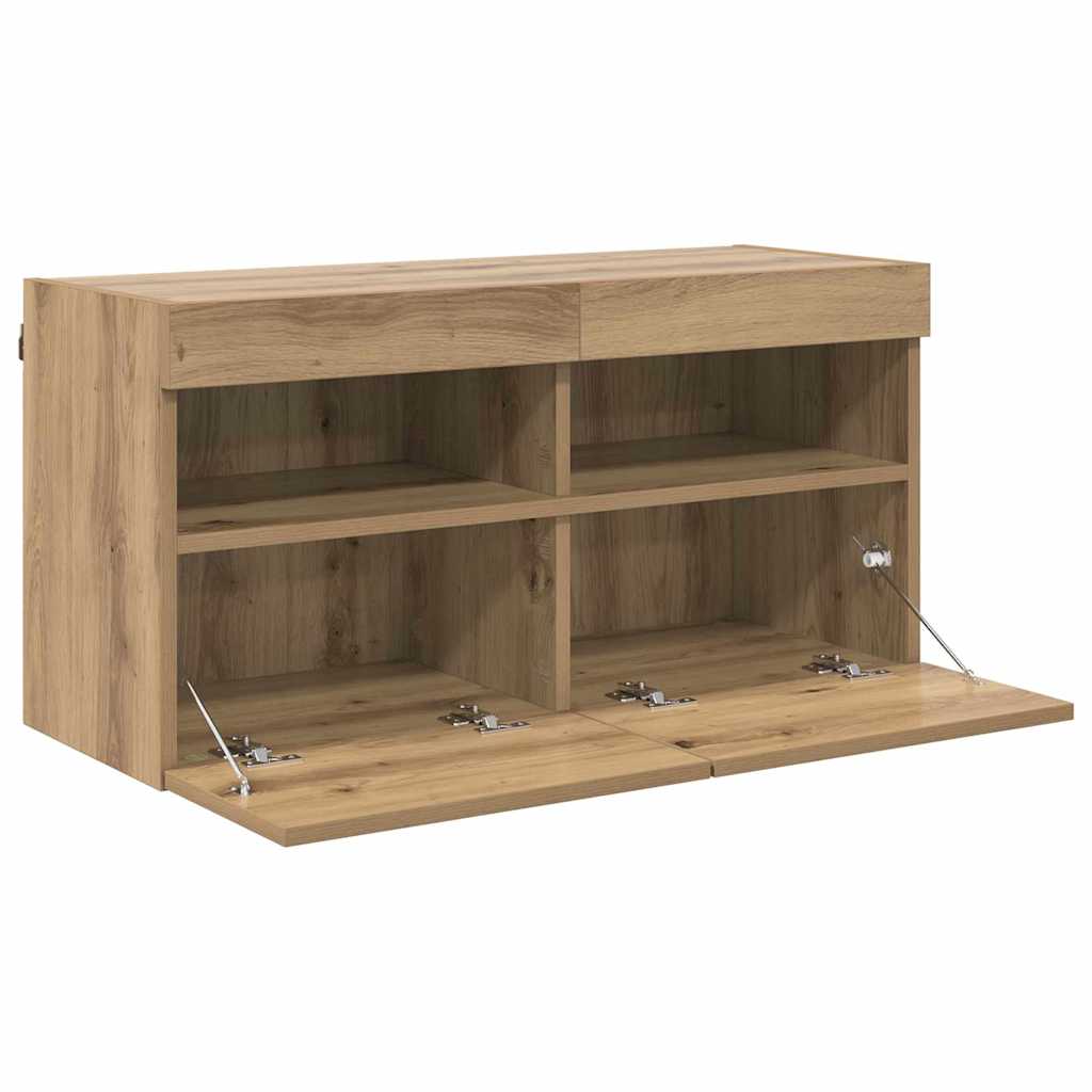 Ντουλάπι Τηλεόρασης Τοίχου Artisan Oak 80 x 30 x 40 εκ - Pakobazaar