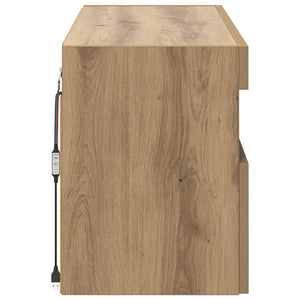 Ντουλάπι Τηλεόρασης Τοίχου Artisan Oak 80 x 30 x 40 εκ - Pakobazaar