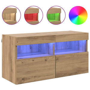 Ντουλάπι Τηλεόρασης Τοίχου Artisan Oak 80 x 30 x 40 εκ - Pakobazaar