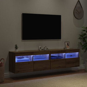 Βάσεις τηλεόρασης Επιτοίχιο 2 pcs Artisan Oak 80 x 30 x 40 εκ - Pakobazaar