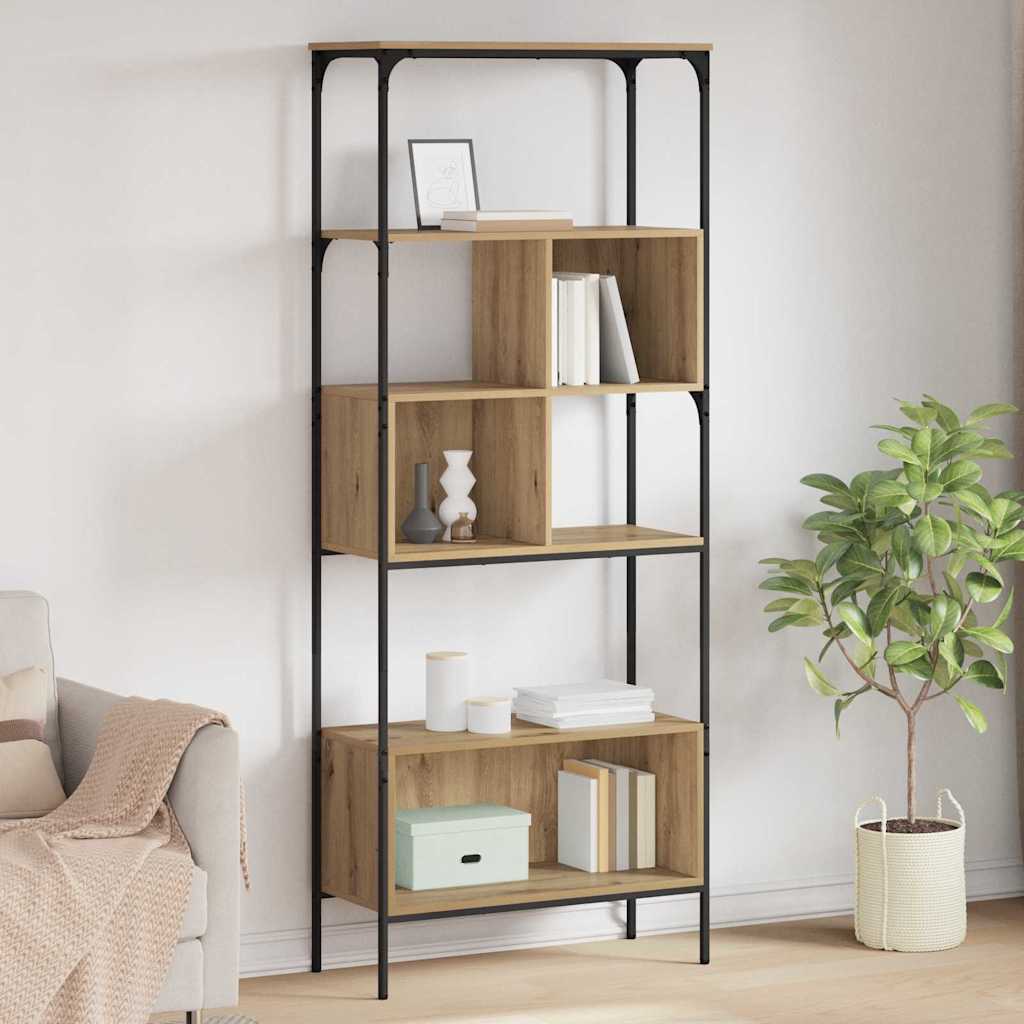 Βιβλιοθήκη Artisan Oak 76 x 33 x 188,5 εκ Επεξεργασμένο ξύλο - Pakobazaar