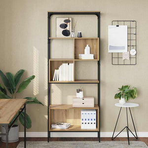 Βιβλιοθήκη Artisan Oak 76 x 33 x 188,5 εκ Επεξεργασμένο ξύλο - Pakobazaar