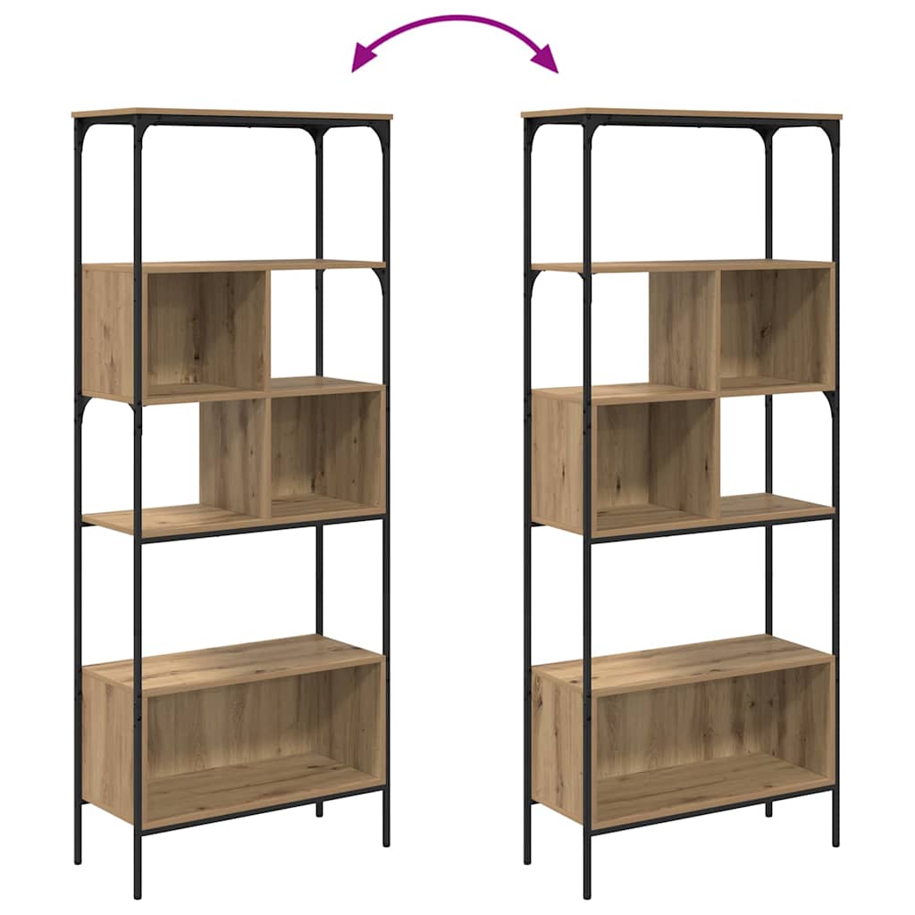 Βιβλιοθήκη Artisan Oak 76 x 33 x 188,5 εκ Επεξεργασμένο ξύλο - Pakobazaar