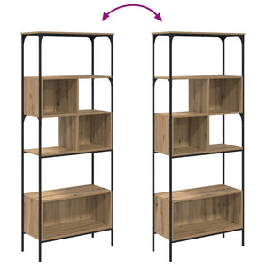 Βιβλιοθήκη Artisan Oak 76 x 33 x 188,5 εκ Επεξεργασμένο ξύλο - Pakobazaar