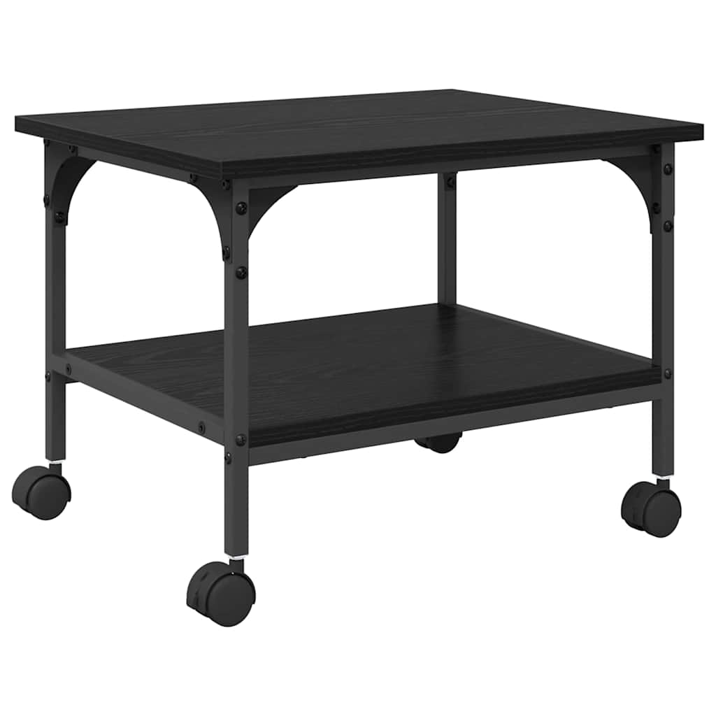 Σταντ Εκτυπωτή Μαύρη Οξυά 50 x 40 x 38 cm Επεξεργασμένο ξύλο - Pakobazaar