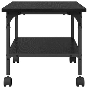 Σταντ Εκτυπωτή Μαύρη Οξυά 50 x 40 x 38 cm Επεξεργασμένο ξύλο - Pakobazaar
