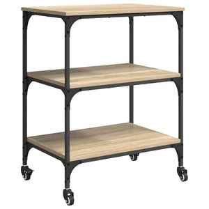 Καρότσι Κουζίνας Δρύς Sonoma 60 x 41 x 76 εκ. - Pakobazaar