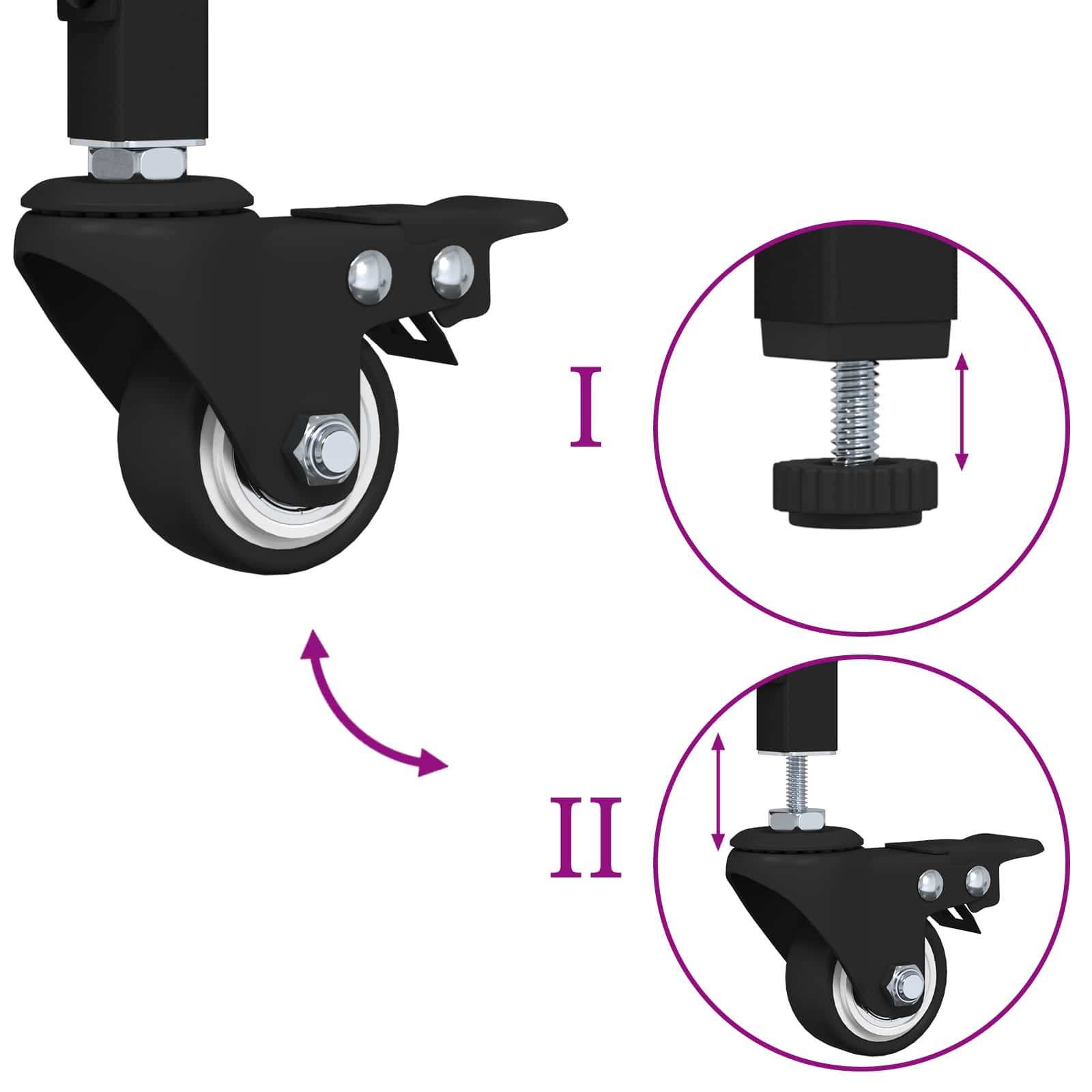 Καρότσι Κουζίνας Δρύς Sonoma 60 x 41 x 76 εκ. - Pakobazaar