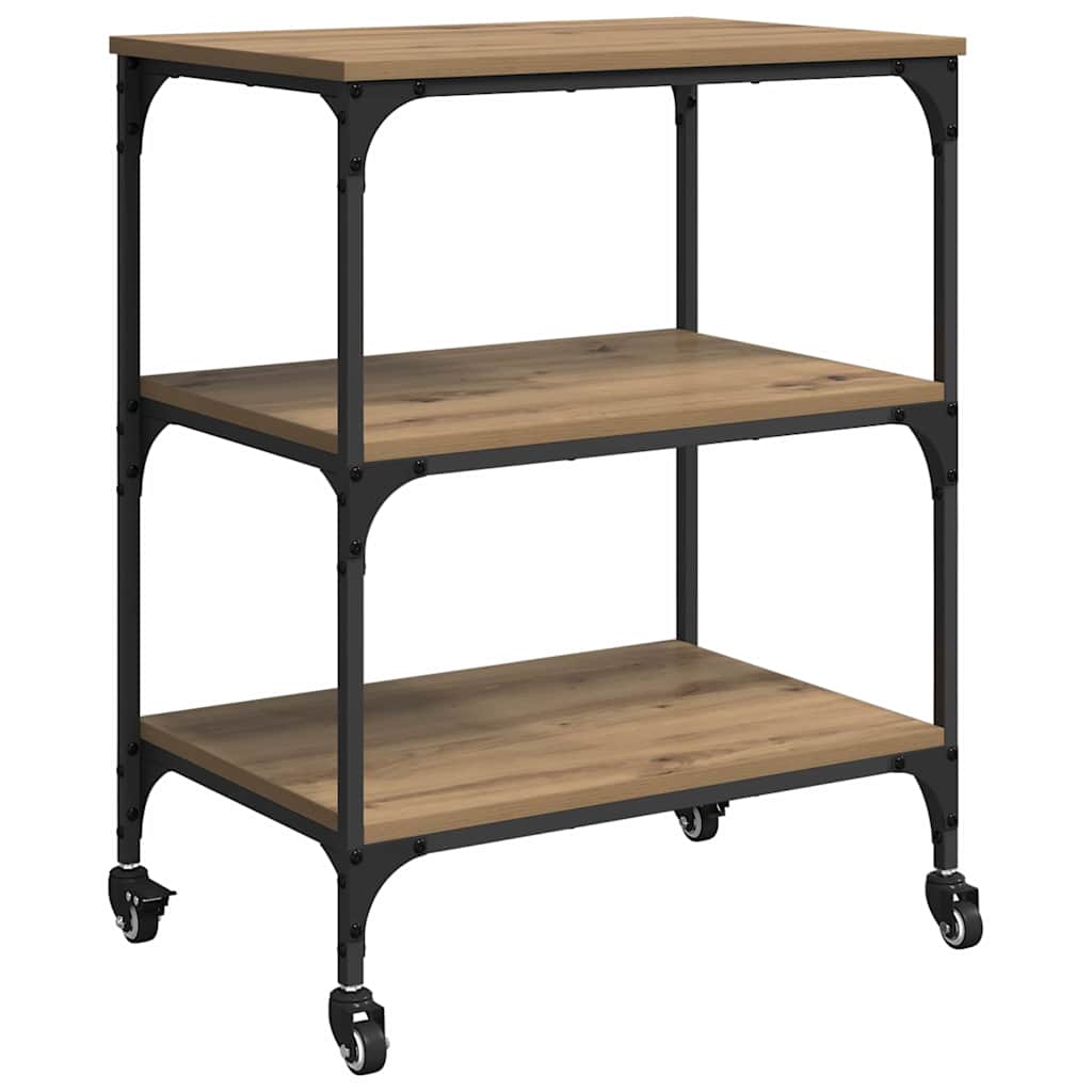 Καρότσι Κουζίνας Artisan Oak 60 x 41 x 76 εκ.