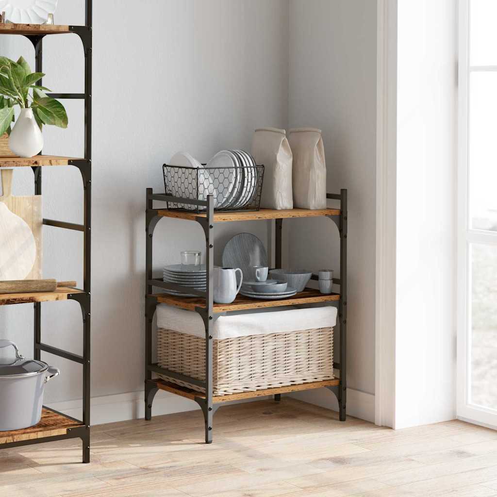 Καρότσι Κουζίνας Παλιό Ξύλο 50 x 35 x 75.5 εκ - Pakobazaar