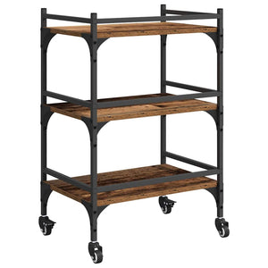 Καρότσι Κουζίνας Παλιό Ξύλο 50 x 35 x 75.5 εκ - Pakobazaar