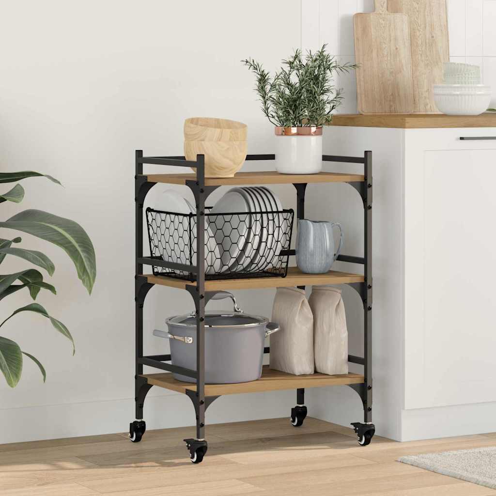 Καρότσι Κουζίνας Artisan Oak 50 x 35 x 75.5 εκ - Pakobazaar