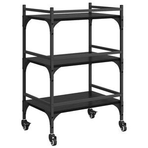 Καρότσι Κουζίνας Μαύρη Οξυά 50 x 35 x 75.5 εκ - Pakobazaar