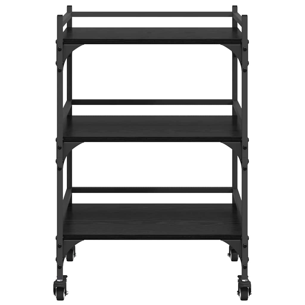 Καρότσι Κουζίνας Μαύρη Οξυά 50 x 35 x 75.5 εκ - Pakobazaar