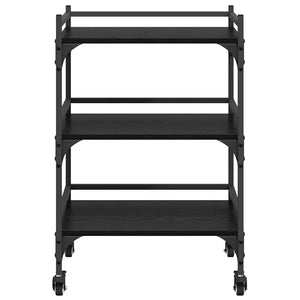 Καρότσι Κουζίνας Μαύρη Οξυά 50 x 35 x 75.5 εκ - Pakobazaar