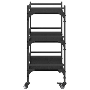 Καρότσι Κουζίνας Μαύρη Οξυά 50 x 35 x 75.5 εκ - Pakobazaar