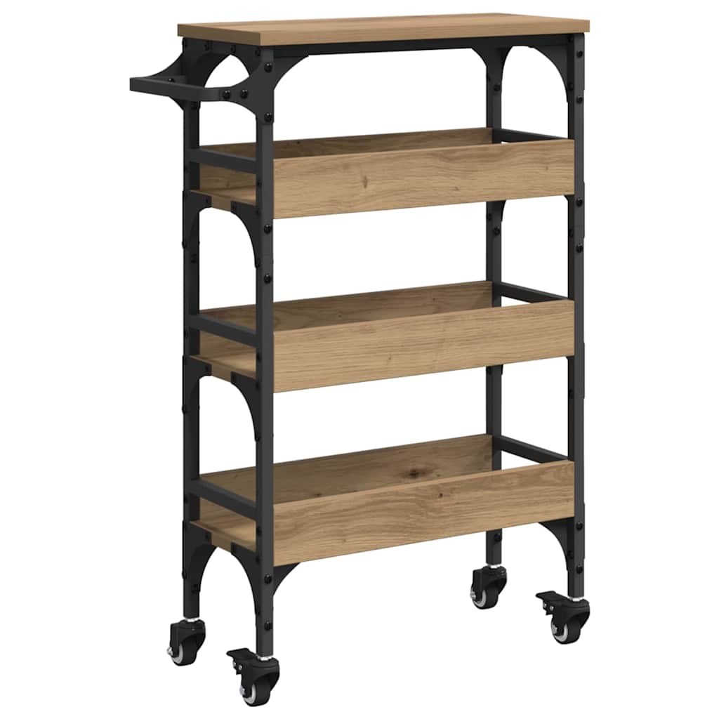 Καρότσι Κουζίνας Artisan Oak 53 x 20 x 76 εκ. - Pakobazaar