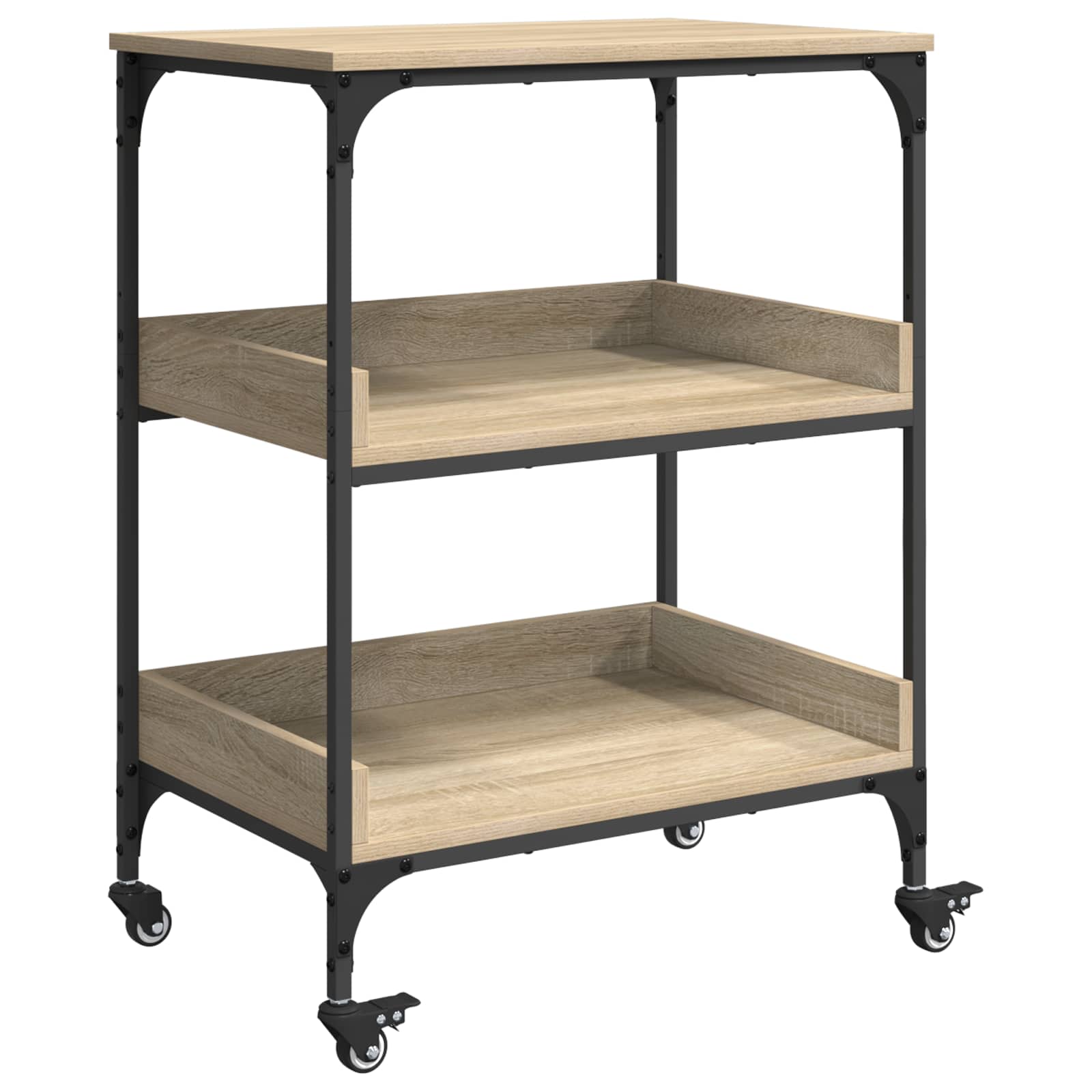 Καρότσι Κουζίνας Δρύς Sonoma 60 x 41 x 80,5 εκ. - Pakobazaar