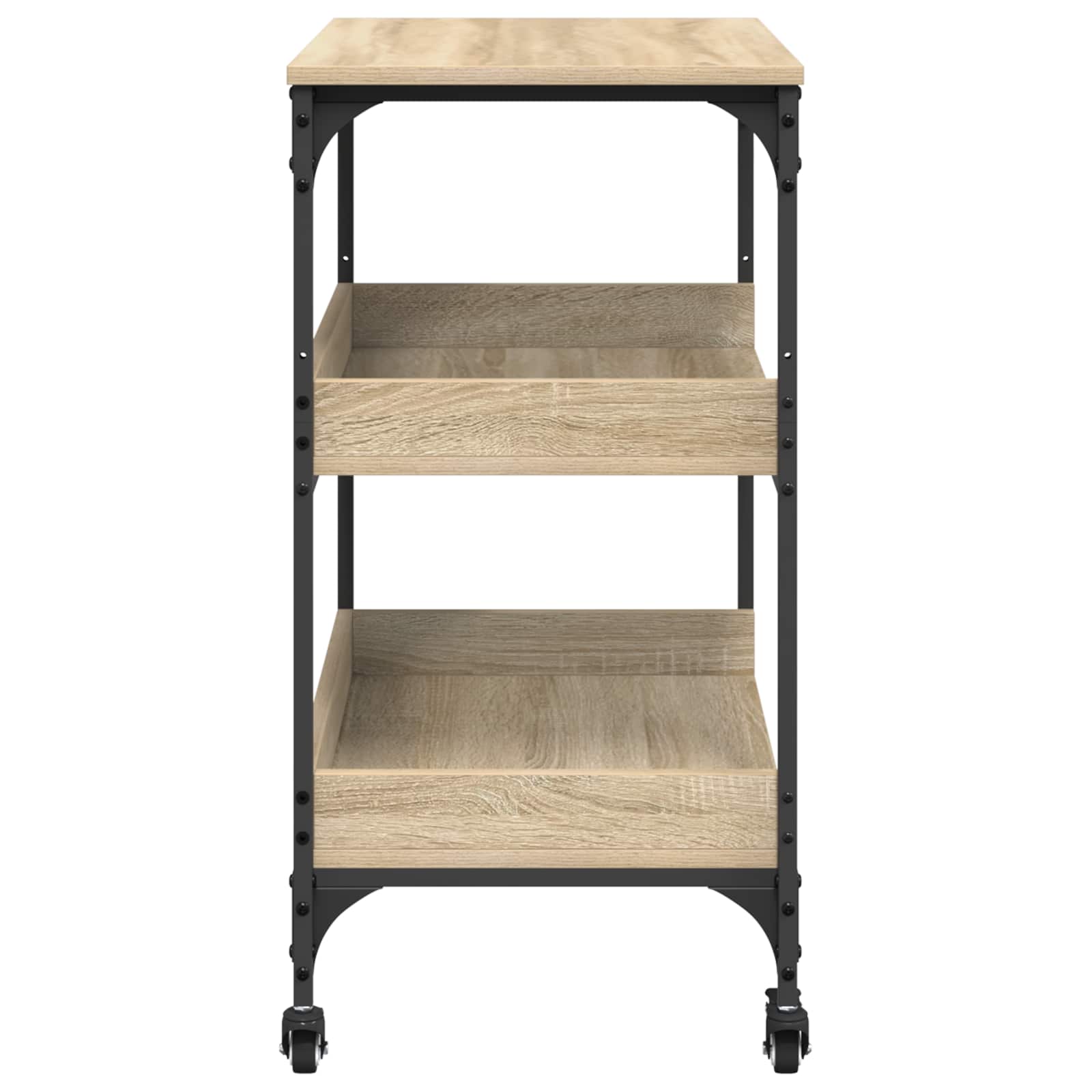 Καρότσι Κουζίνας Δρύς Sonoma 60 x 41 x 80,5 εκ. - Pakobazaar