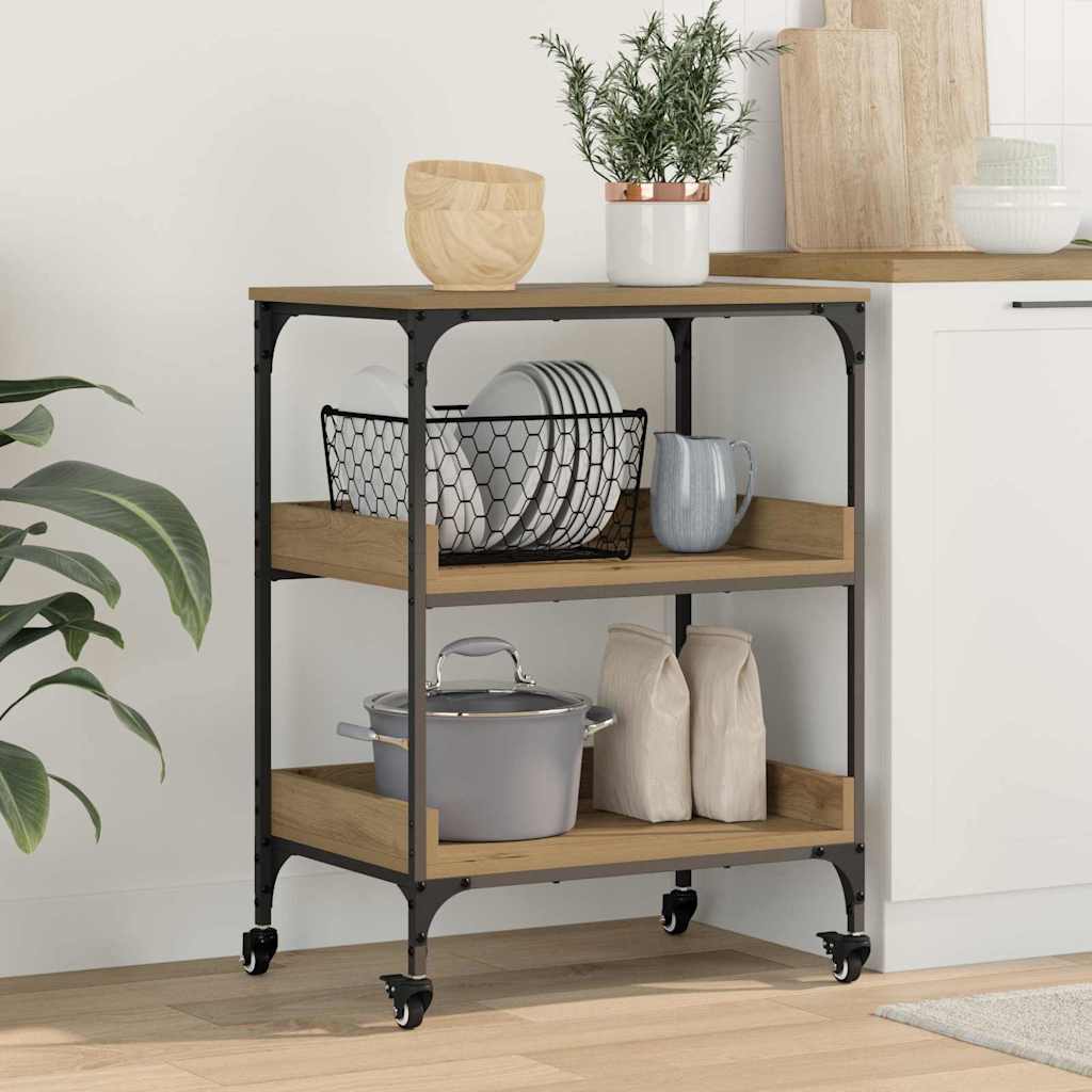 Καρότσι Κουζίνας Artisan Oak 60 x 41 x 80.5 εκ. - Pakobazaar