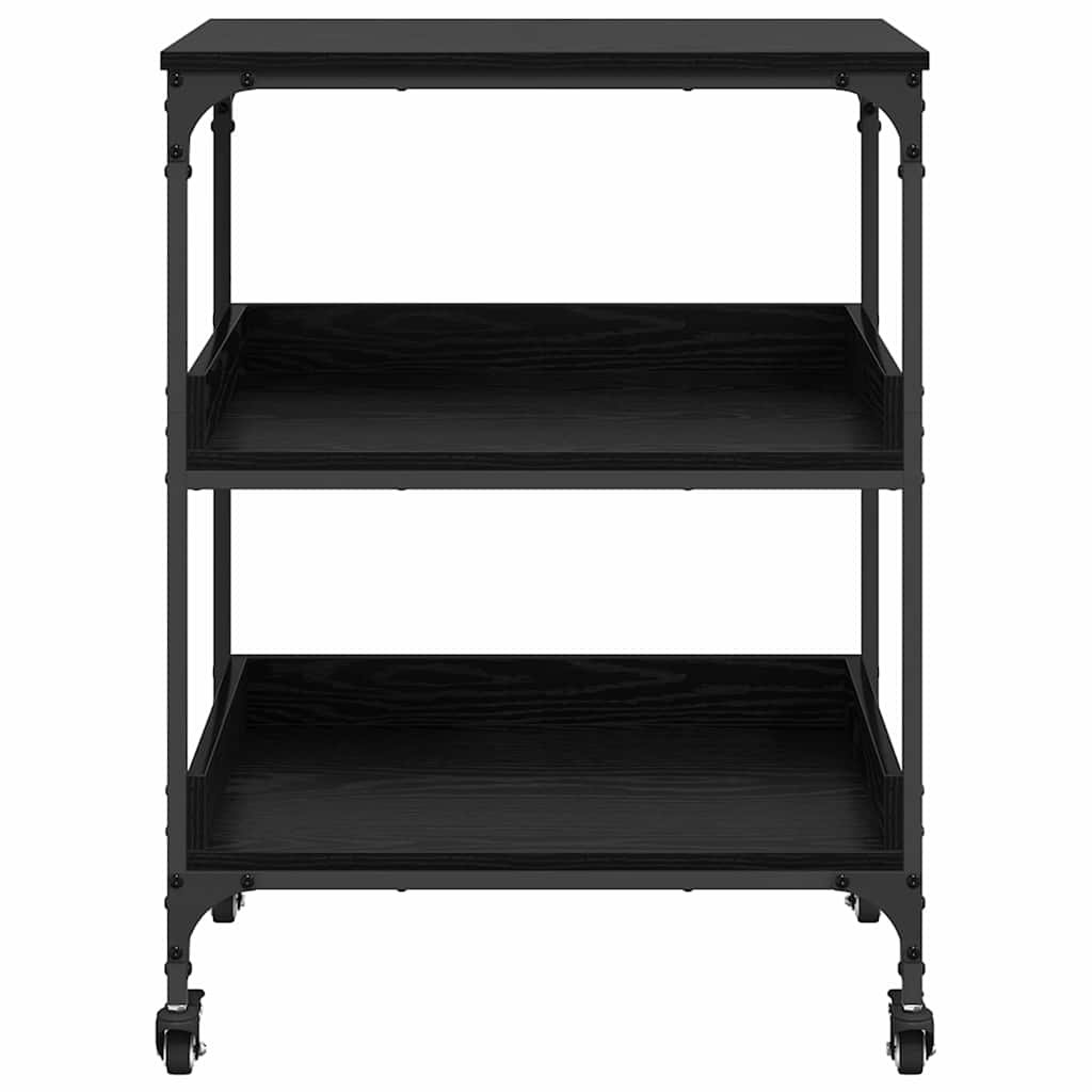 Καρότσι Κουζίνας Μαύρη Οξυά 60 x 41 x 80.5 εκ. - Pakobazaar