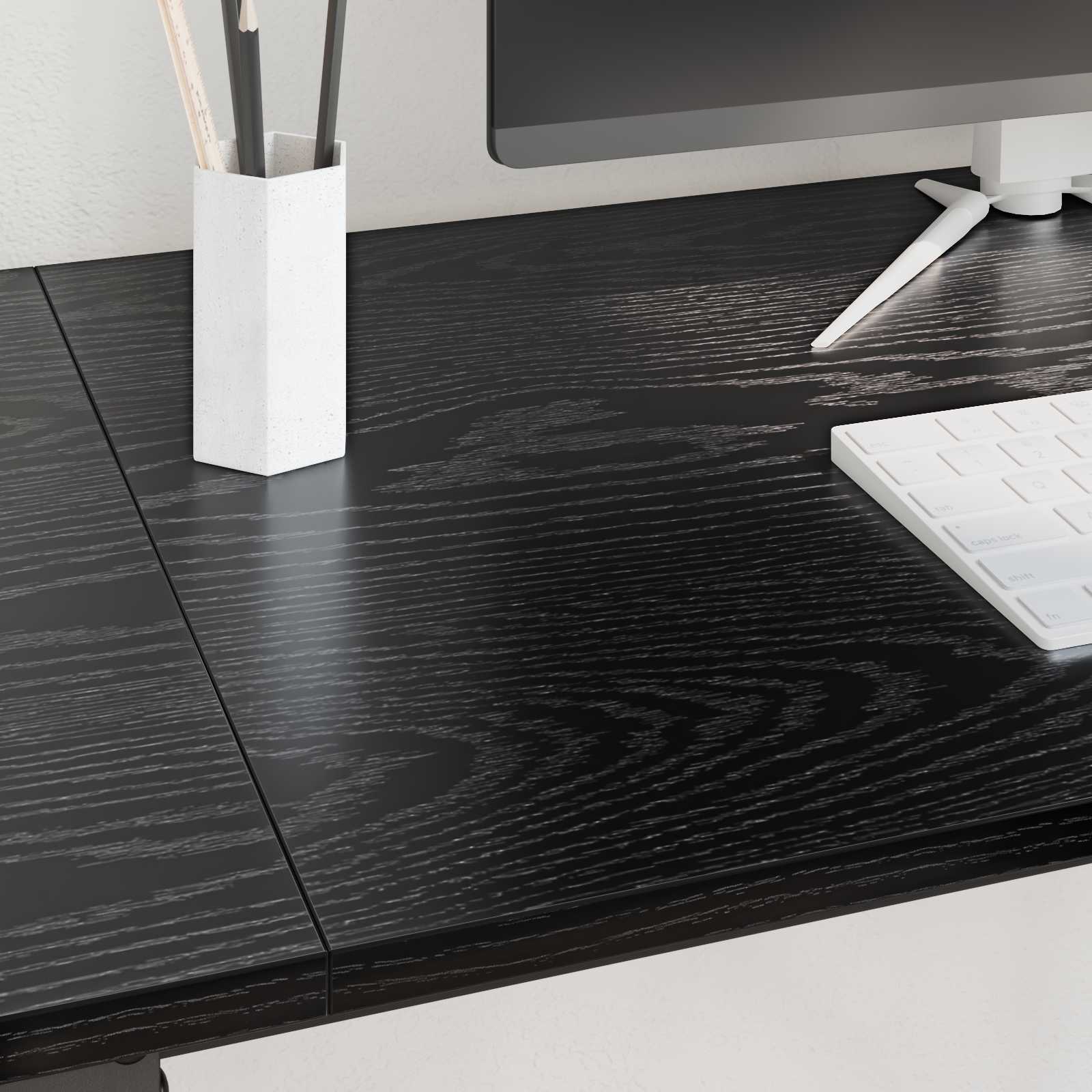 Γραφείο Μαύρη Οξυά 120 x 50 x 75 cm Επεξεργασμένο ξύλο - Pakobazaar