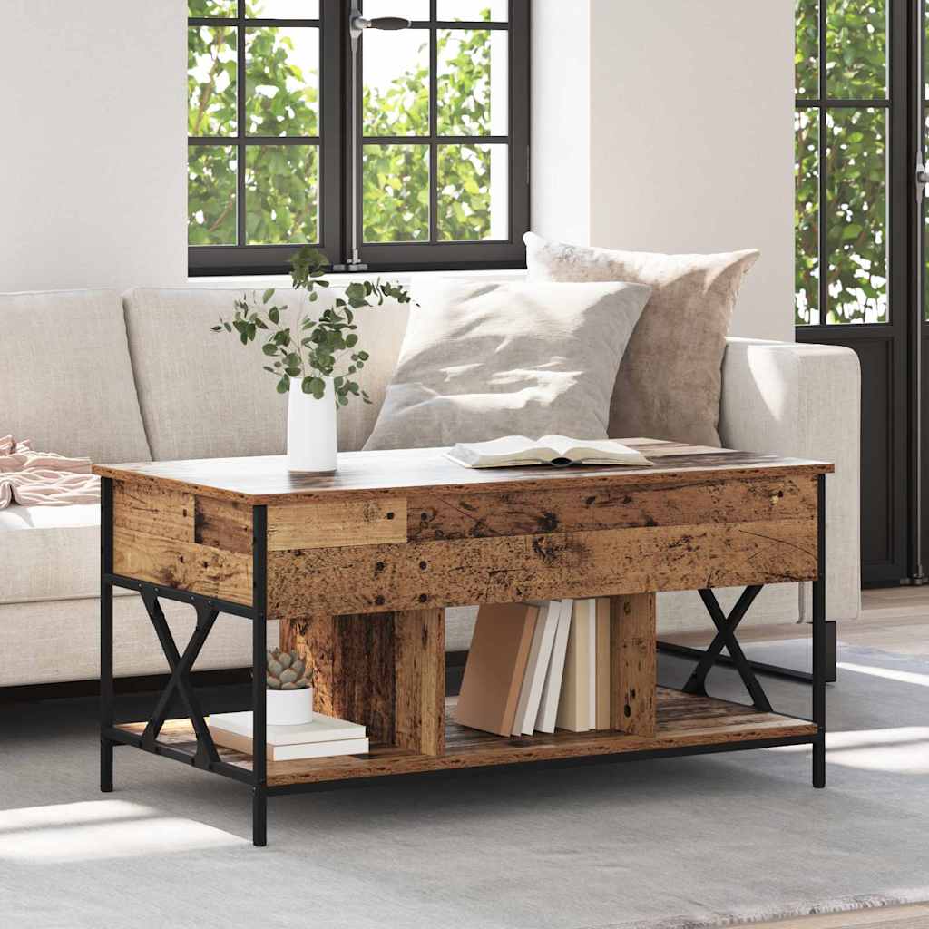 Τραπεζάκι σαλονιού Παλιό Ξύλο 100 x 55 x 48.5 εκ - Pakobazaar