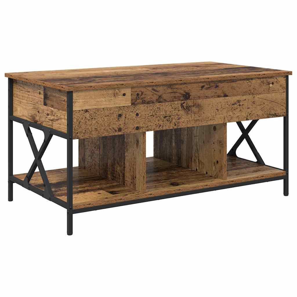 Τραπεζάκι σαλονιού Παλιό Ξύλο 100 x 55 x 48.5 εκ - Pakobazaar