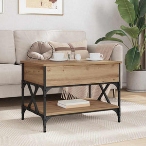 Τραπεζάκι σαλονιού Artisan Oak 70x50x50εκ Επεξεργασμένο ξύλο - Pakobazaar