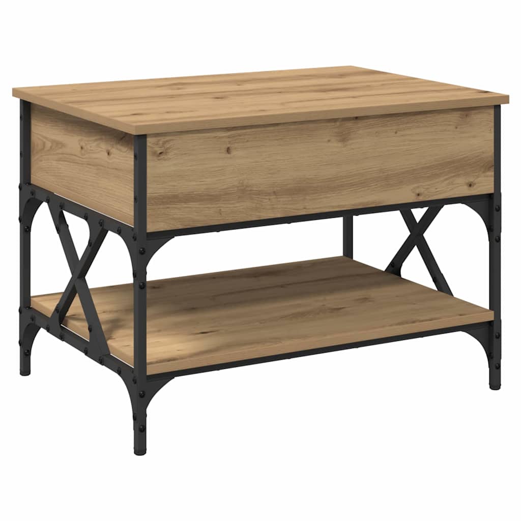 Τραπεζάκι σαλονιού Artisan Oak 70x50x50εκ Επεξεργασμένο ξύλο - Pakobazaar