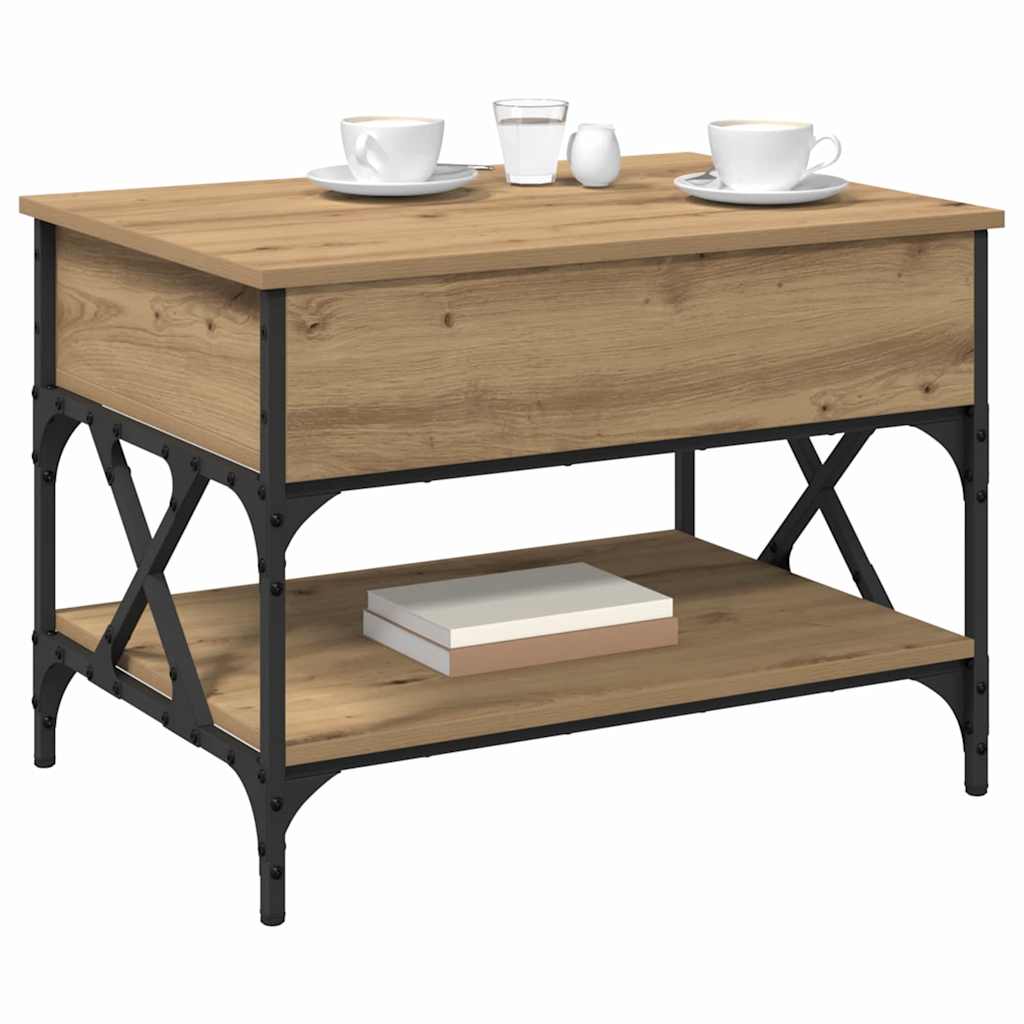 Τραπεζάκι σαλονιού Artisan Oak 70x50x50εκ Επεξεργασμένο ξύλο - Pakobazaar