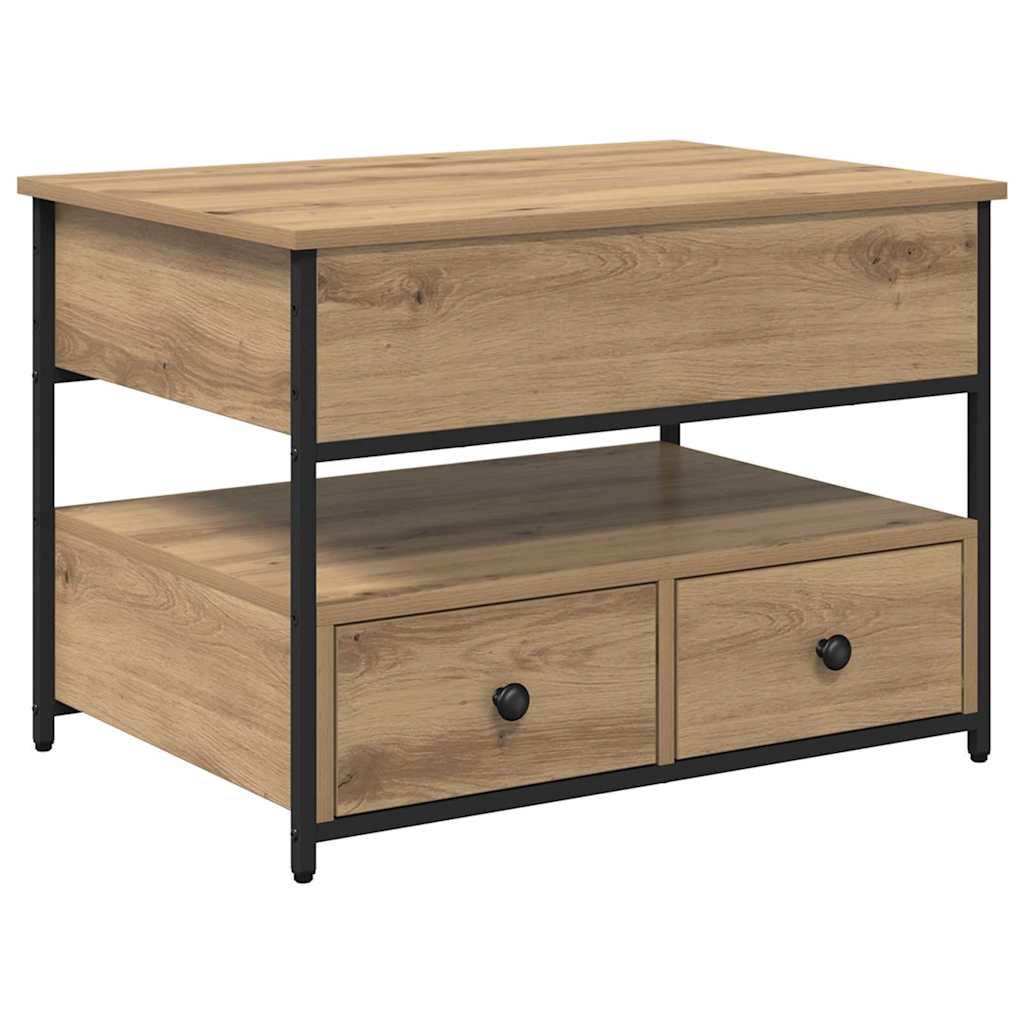 Τραπεζάκι σαλονιού με συρτάρι Artisan Oak 70 x 50 x 54.5 εκ - Pakobazaar