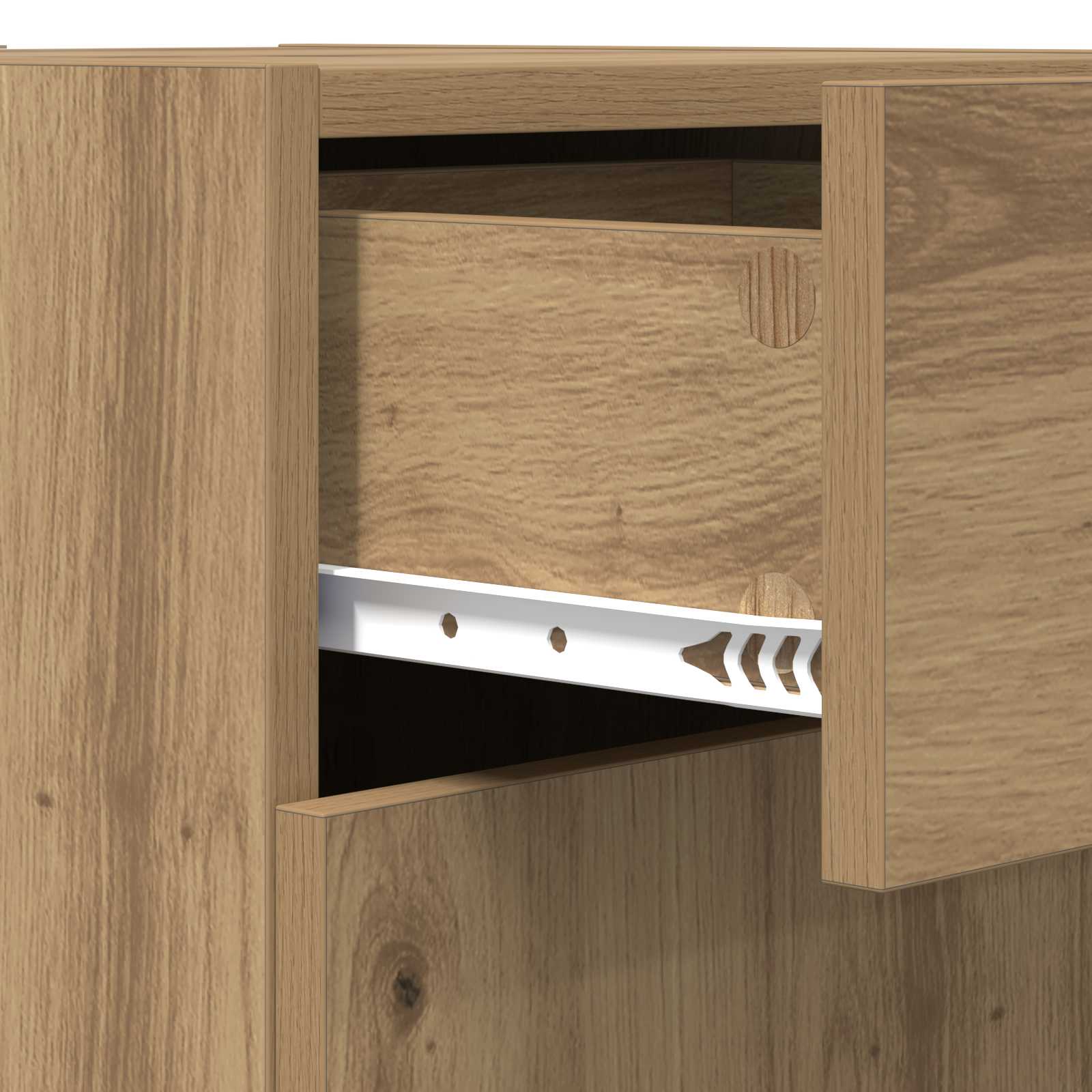 Ντουλάπι αποθήκευσης Τεχνίτικη Δρυς 40 x 42,5 x 93 εκ. - Pakobazaar