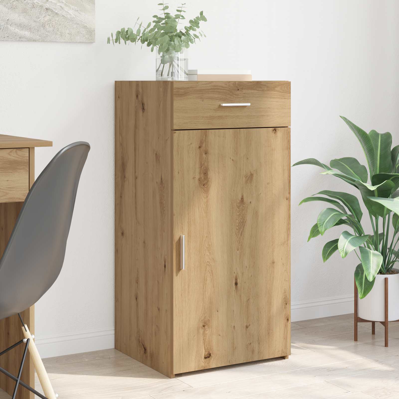 Πλαϊνό γραφείο με συρτάρι artisan δρυς 45 x 42,5 x 93 εκ. - Pakobazaar