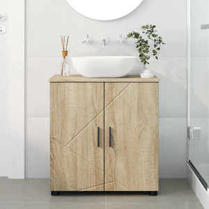 Ντουλάπι Μπάνιου με αποθήκευση Δρύς Sonoma 61 x 35 x 64 εκ. - Pakobazaar