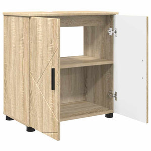 Ντουλάπι Μπάνιου με αποθήκευση Δρύς Sonoma 61 x 35 x 64 εκ. - Pakobazaar