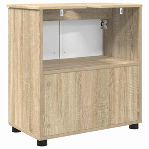 Ντουλάπι Μπάνιου με αποθήκευση Δρύς Sonoma 61 x 35 x 64 εκ. - Pakobazaar