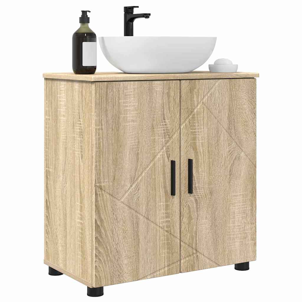 Ντουλάπι Μπάνιου με αποθήκευση Δρύς Sonoma 61 x 35 x 64 εκ. - Pakobazaar