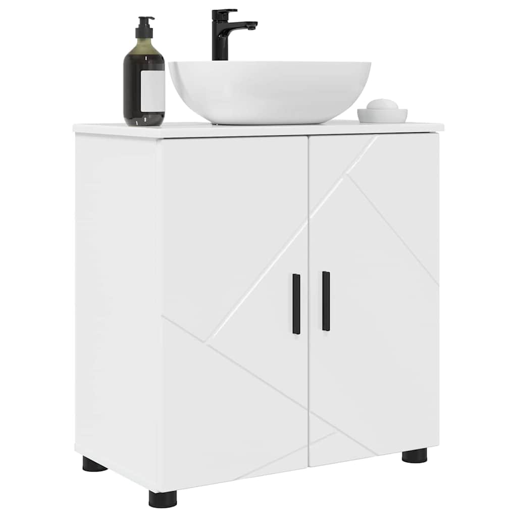 Ντουλάπι Μπάνιου Υψηλής γυαλάδας λευκό 61 x 35 x 64 εκ.