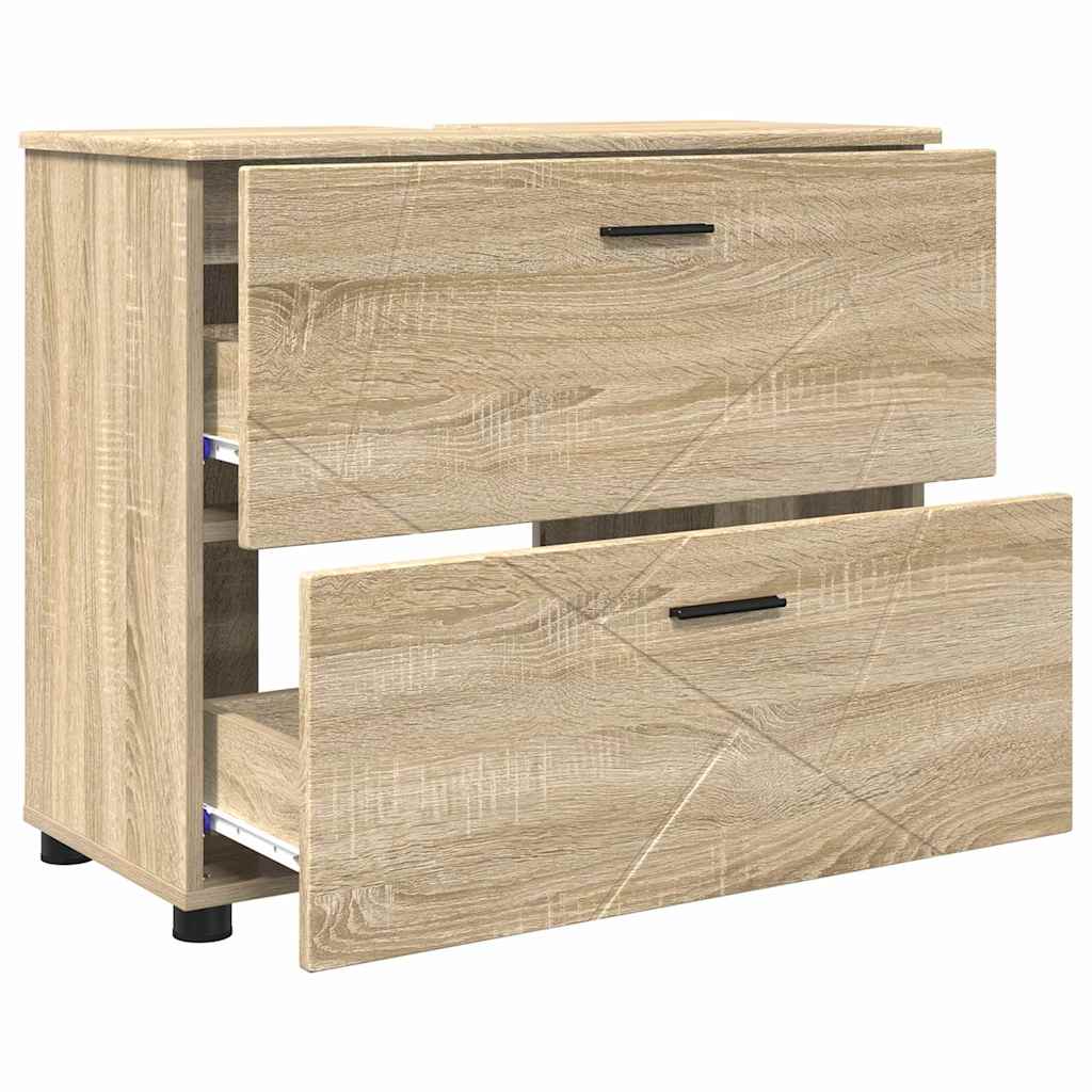 Ντουλάπι Μπάνιου με συρτάρι Δρύς Sonoma 76,5 x 35 x 64 εκ - Pakobazaar