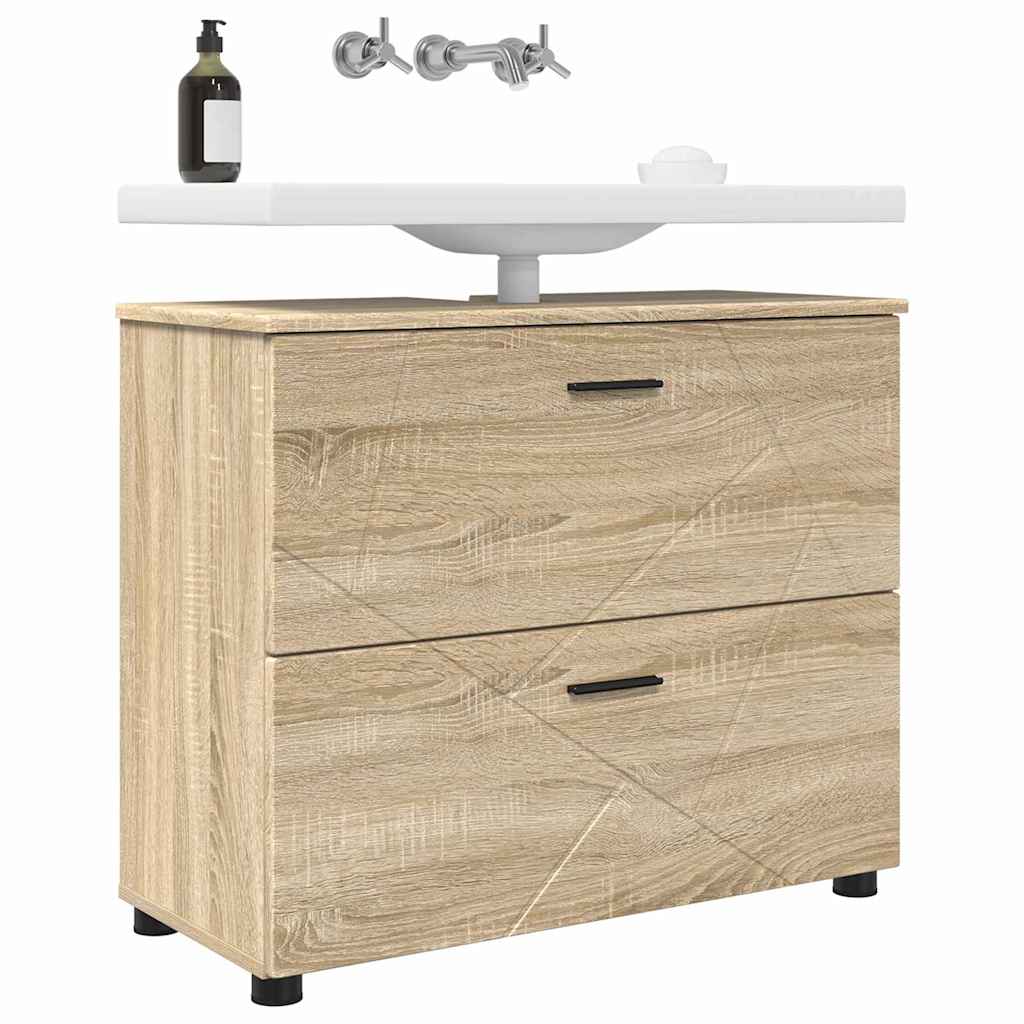 Ντουλάπι Μπάνιου με συρτάρι Δρύς Sonoma 76,5 x 35 x 64 εκ - Pakobazaar