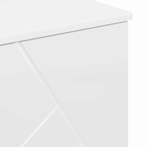 Ντουλάπι Μπάνιου Υψηλής γυαλάδας λευκό 76,5 x 35 x 64 εκ - Pakobazaar
