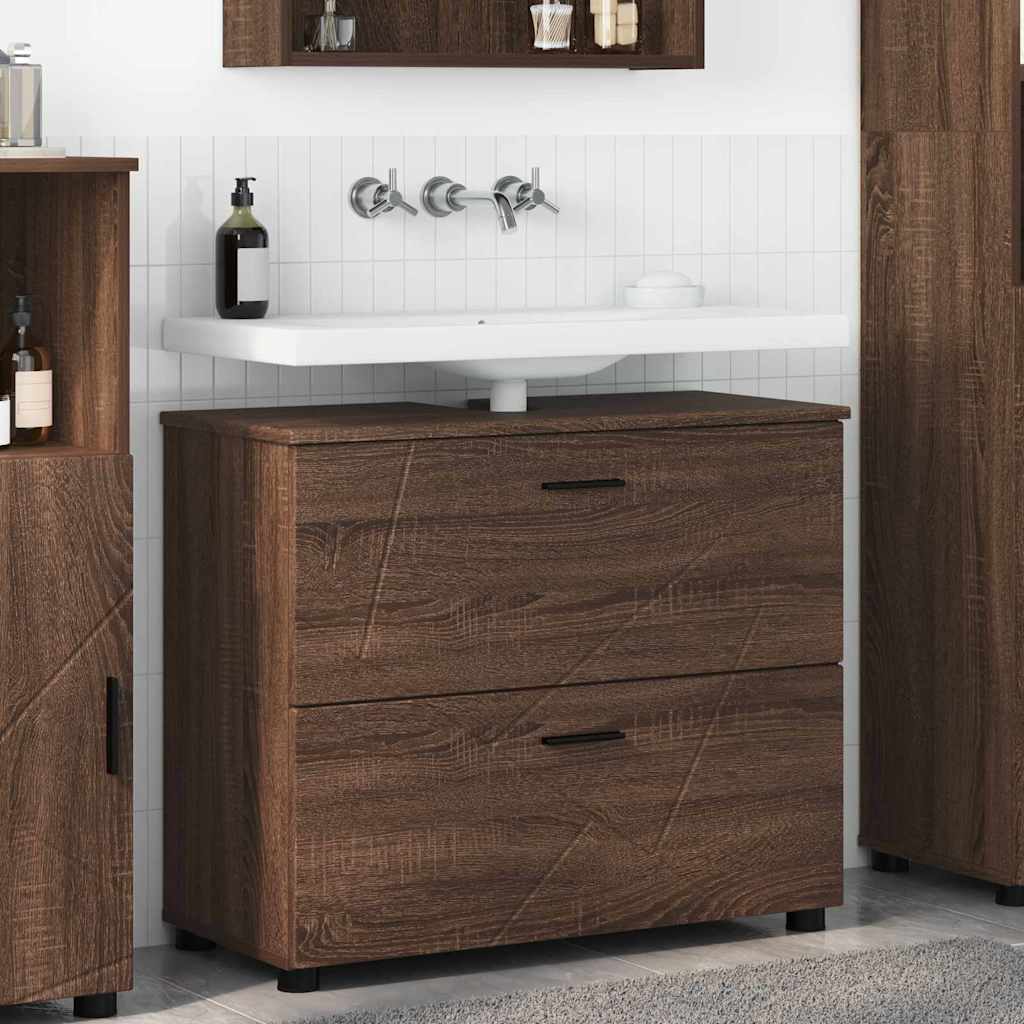 Ντουλάπι Μπάνιου Καφέ δρυς 76,5 x 35 x 64 εκ - Pakobazaar