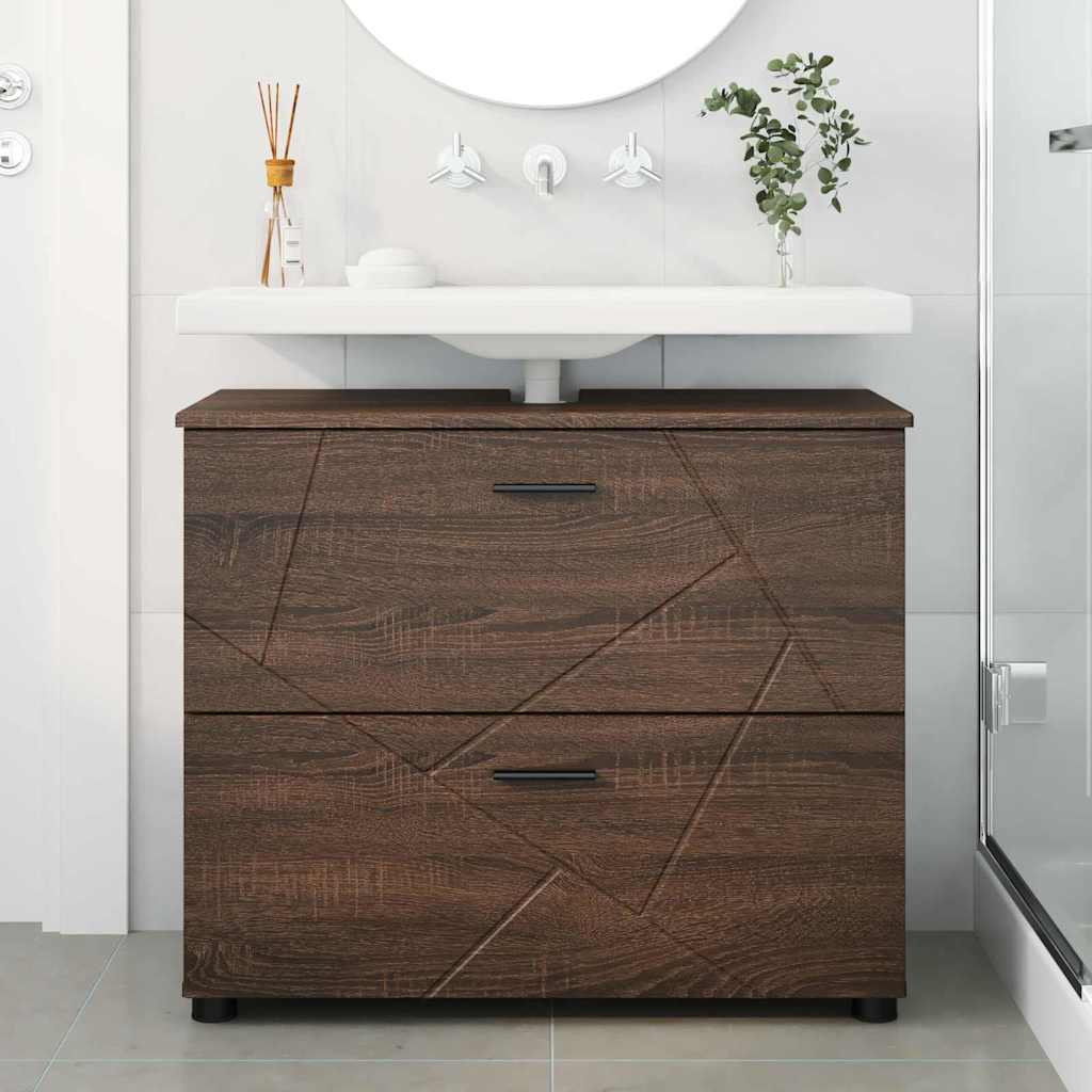 Ντουλάπι Μπάνιου Καφέ δρυς 76,5 x 35 x 64 εκ - Pakobazaar