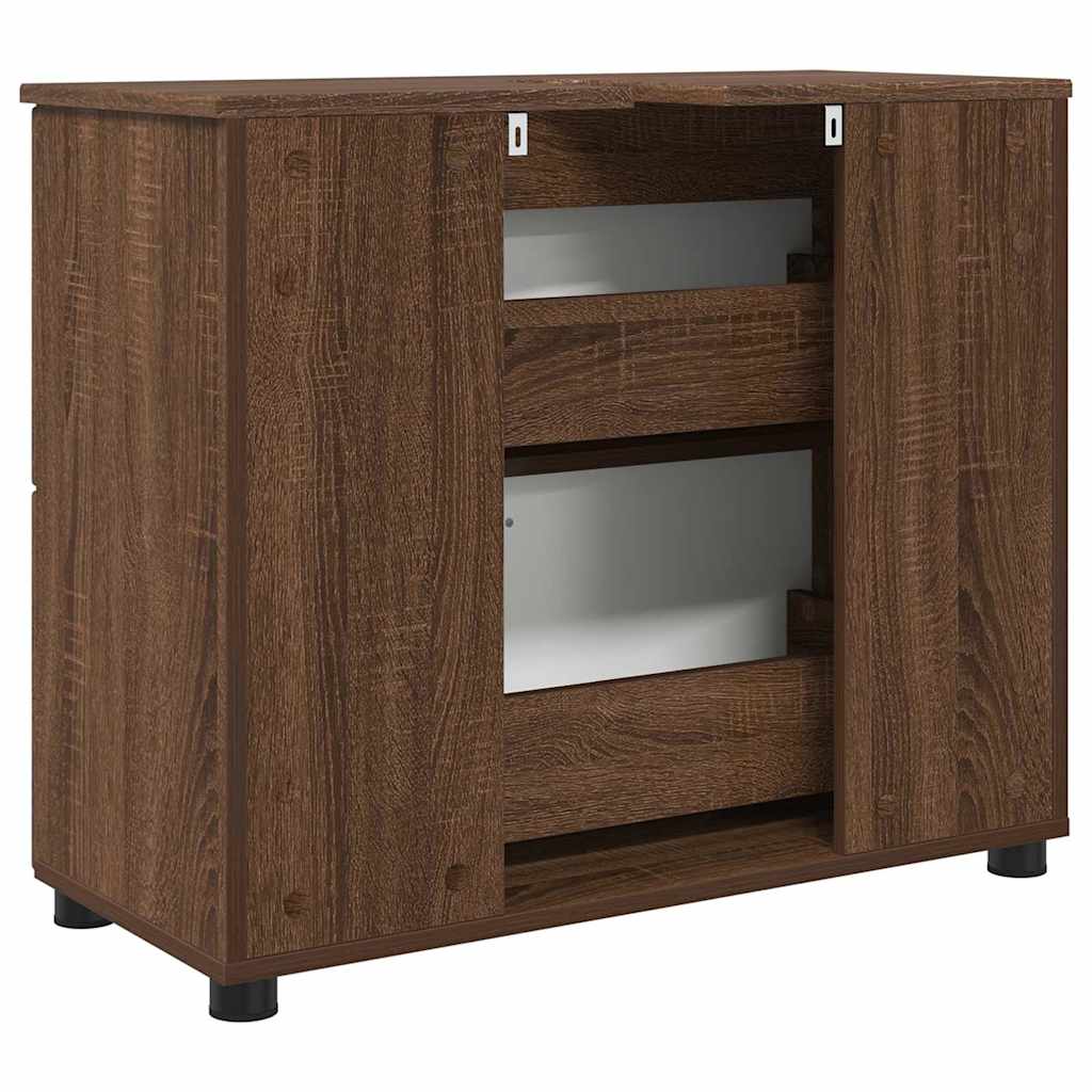 Ντουλάπι Μπάνιου Καφέ δρυς 76,5 x 35 x 64 εκ - Pakobazaar