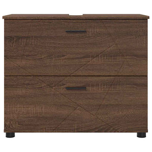 Ντουλάπι Μπάνιου Καφέ δρυς 76,5 x 35 x 64 εκ - Pakobazaar