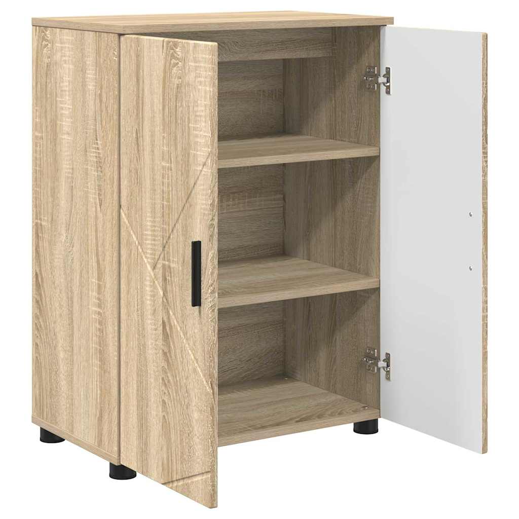 Ντουλάπι Μπάνιου με αποθήκευση Δρύς Sonoma 60 x 35 x 80 εκ - Pakobazaar