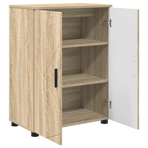 Ντουλάπι Μπάνιου με αποθήκευση Δρύς Sonoma 60 x 35 x 80 εκ - Pakobazaar